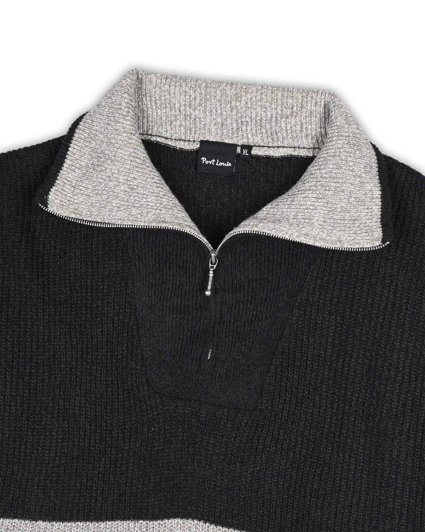 PORT LOUIS QUARTER-ZIP KNIT - XL