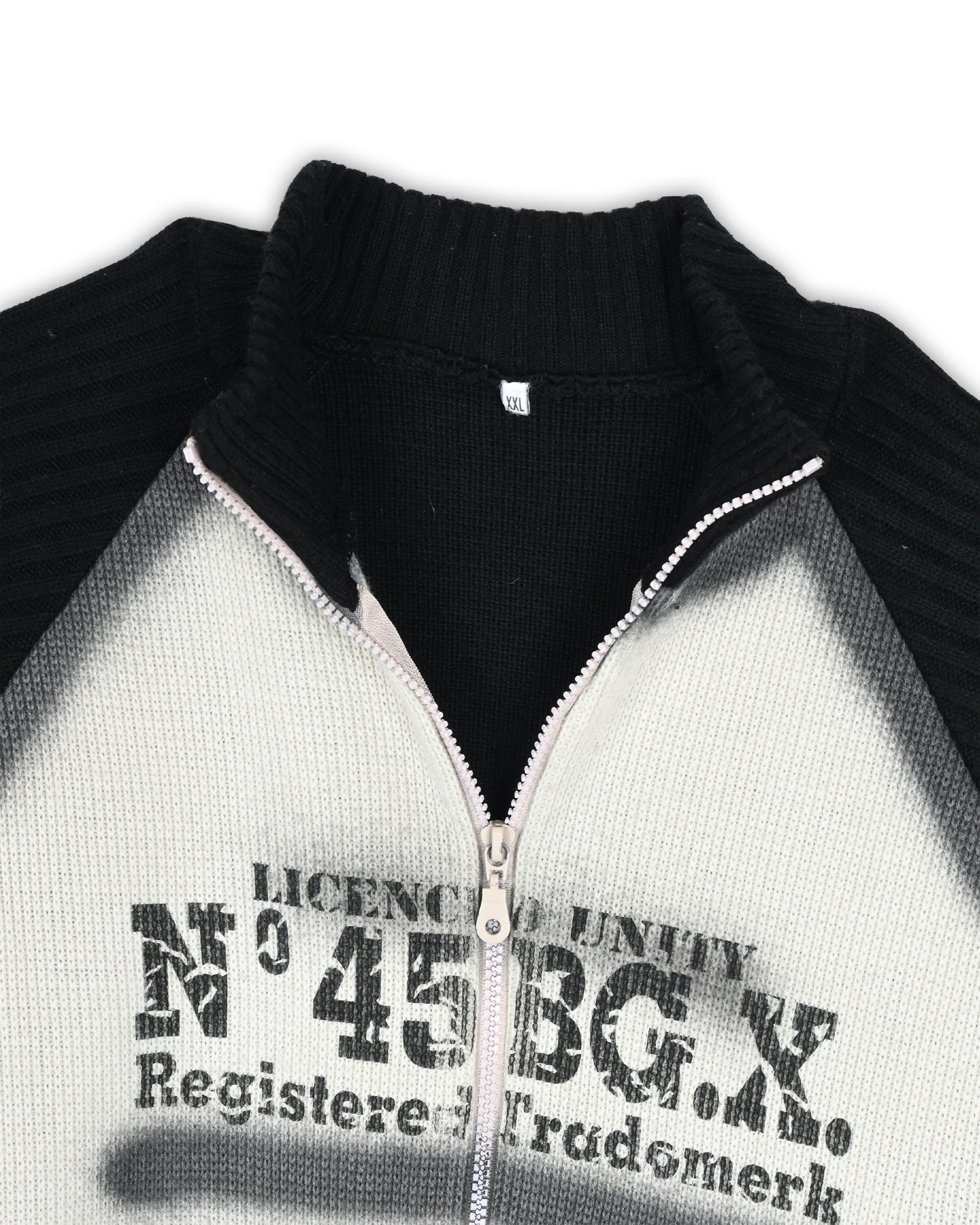 VINTAGE ZIPPER SWEATER - XXL