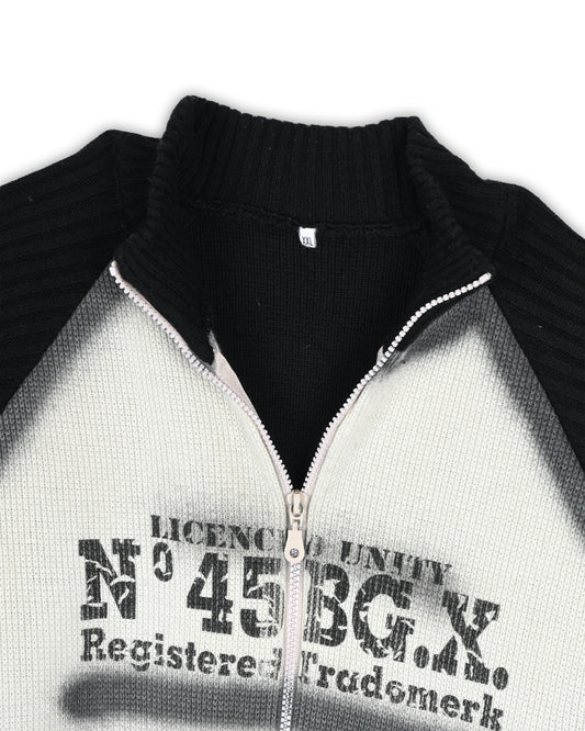 VINTAGE ZIPPER SWEATER - XXL