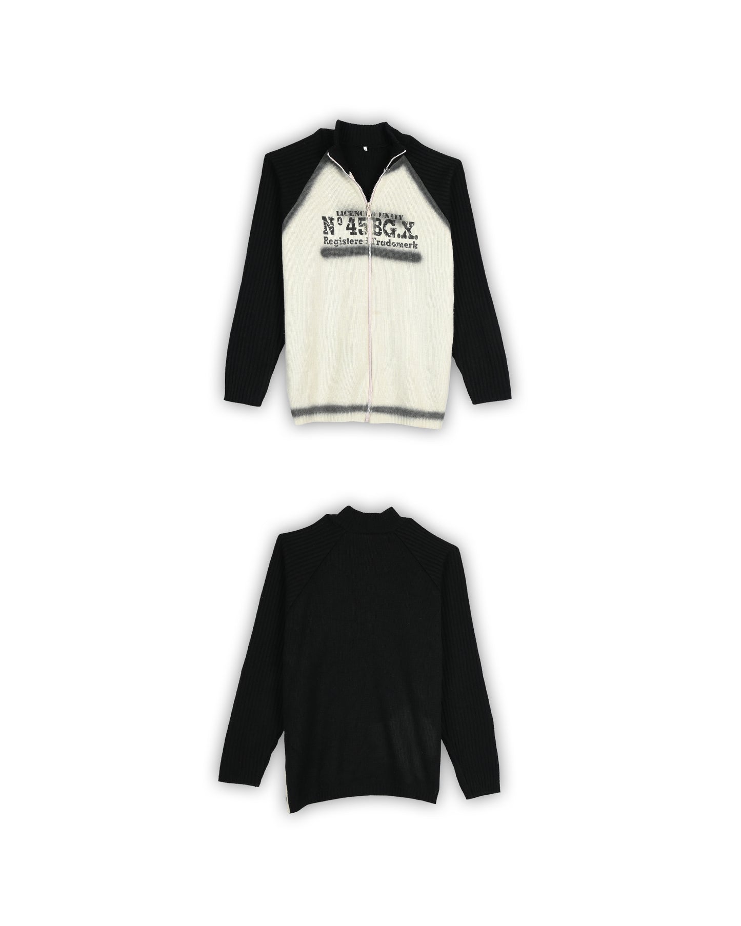 VINTAGE ZIPPER SWEATER - XXL