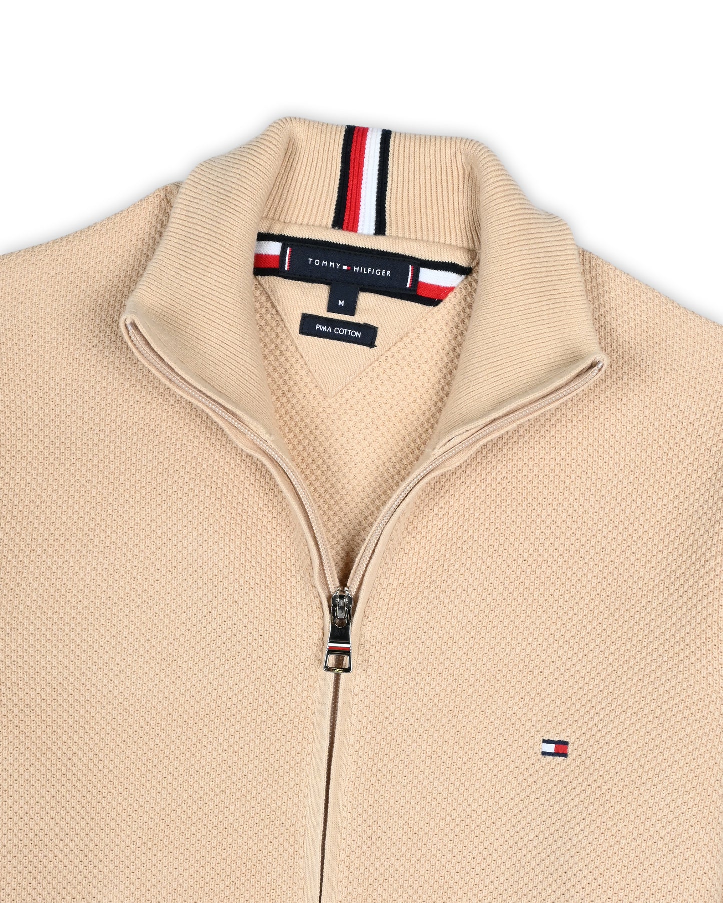 TOMMY HILFIGER ZIPPER SWEATER - M