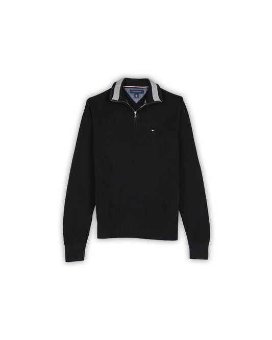 TOMMY HILFIGER QUARTER-ZIP KNIT - M