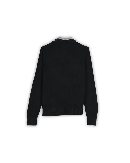 TOMMY HILFIGER QUARTER-ZIP KNIT - M