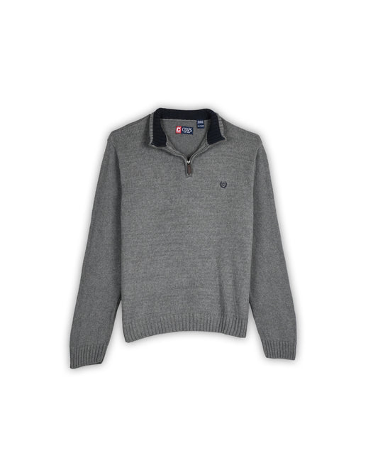 CHAPS QUARTER-ZIP KNIT - XXL
