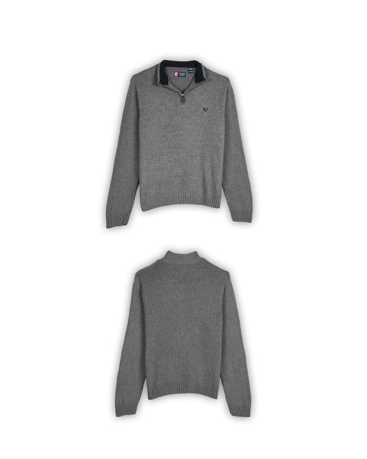 CHAPS QUARTER-ZIP KNIT - XXL