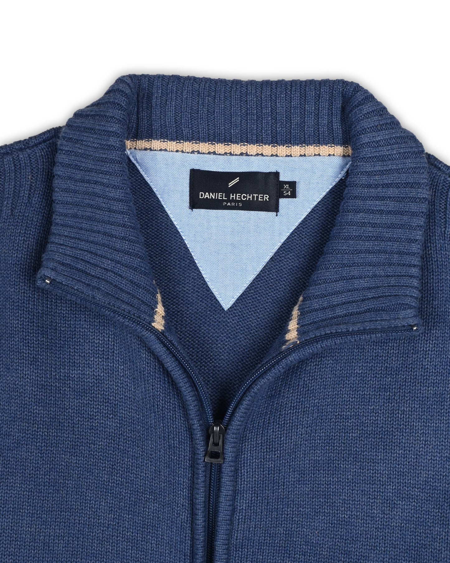 DANIEL HECHTER ZIPPER SWEATER - XL