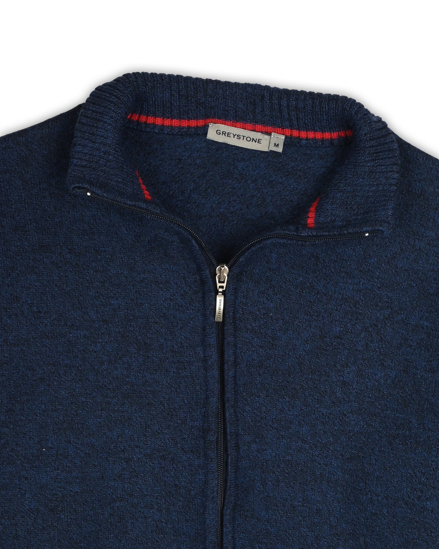 GREYSTONE ZIPPER SWEATER - M