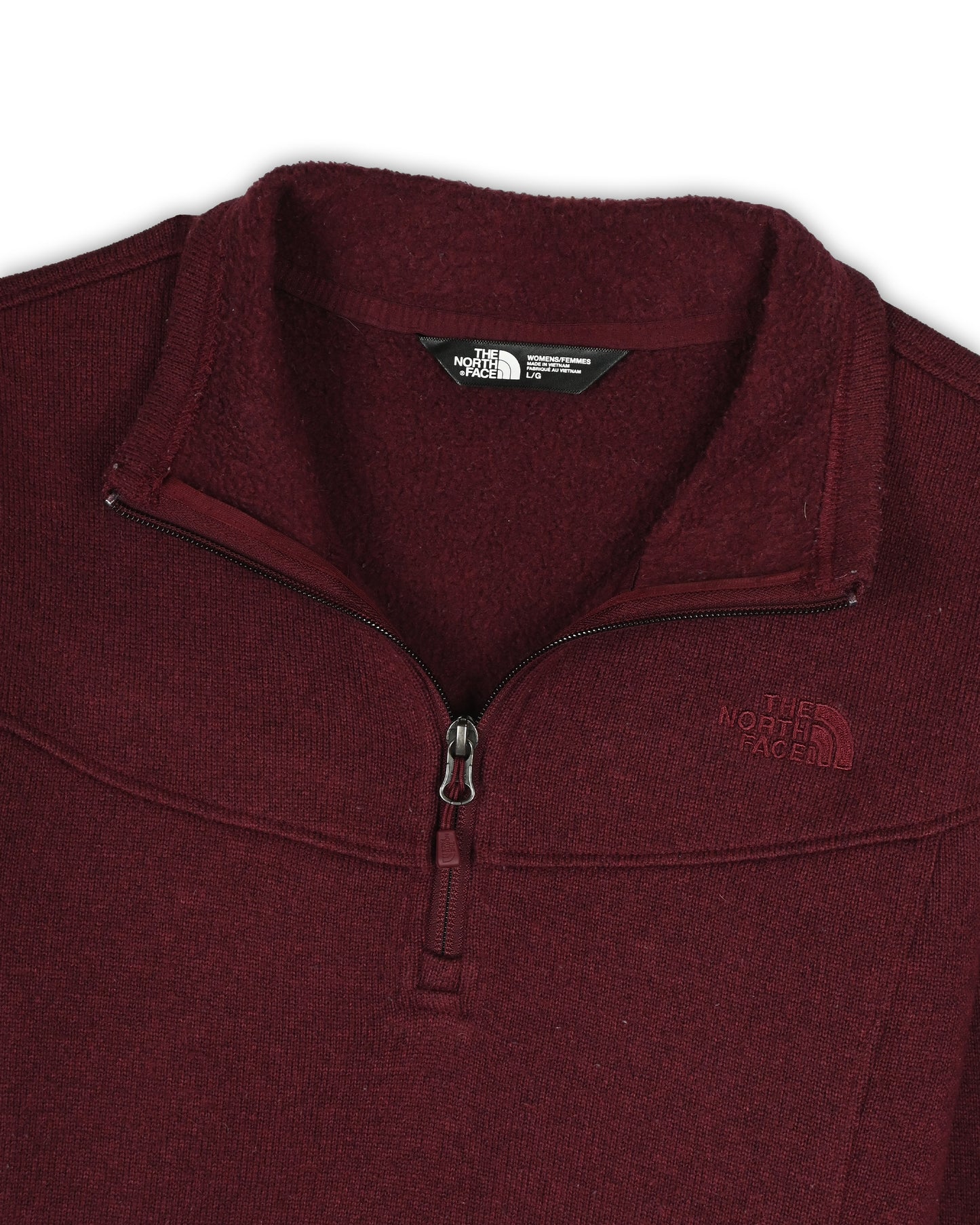 THE NORTH FACE QUARTER-ZIP KNIT - L