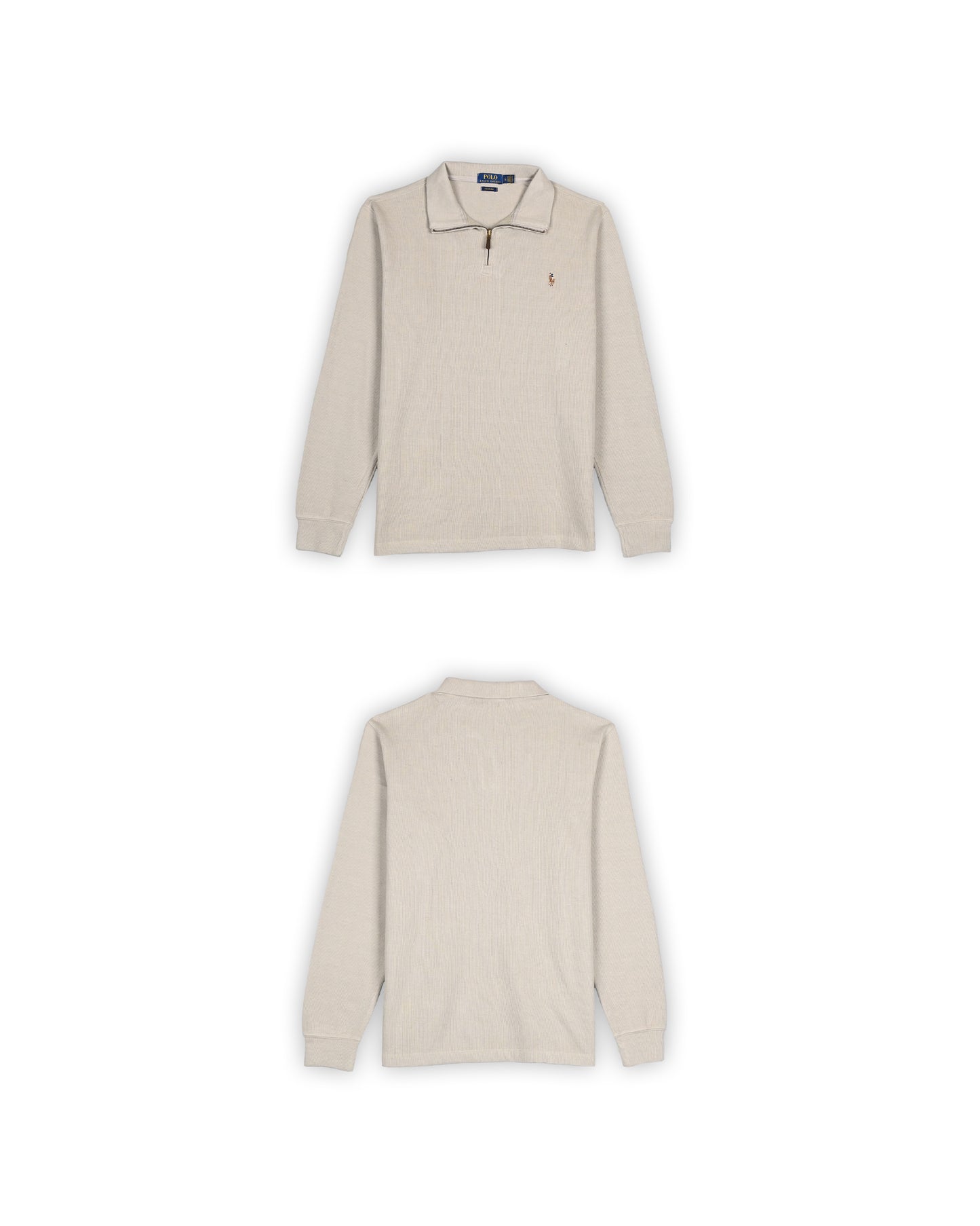 POLO RALPH LAUREN QUARTER-ZIP KNIT - L