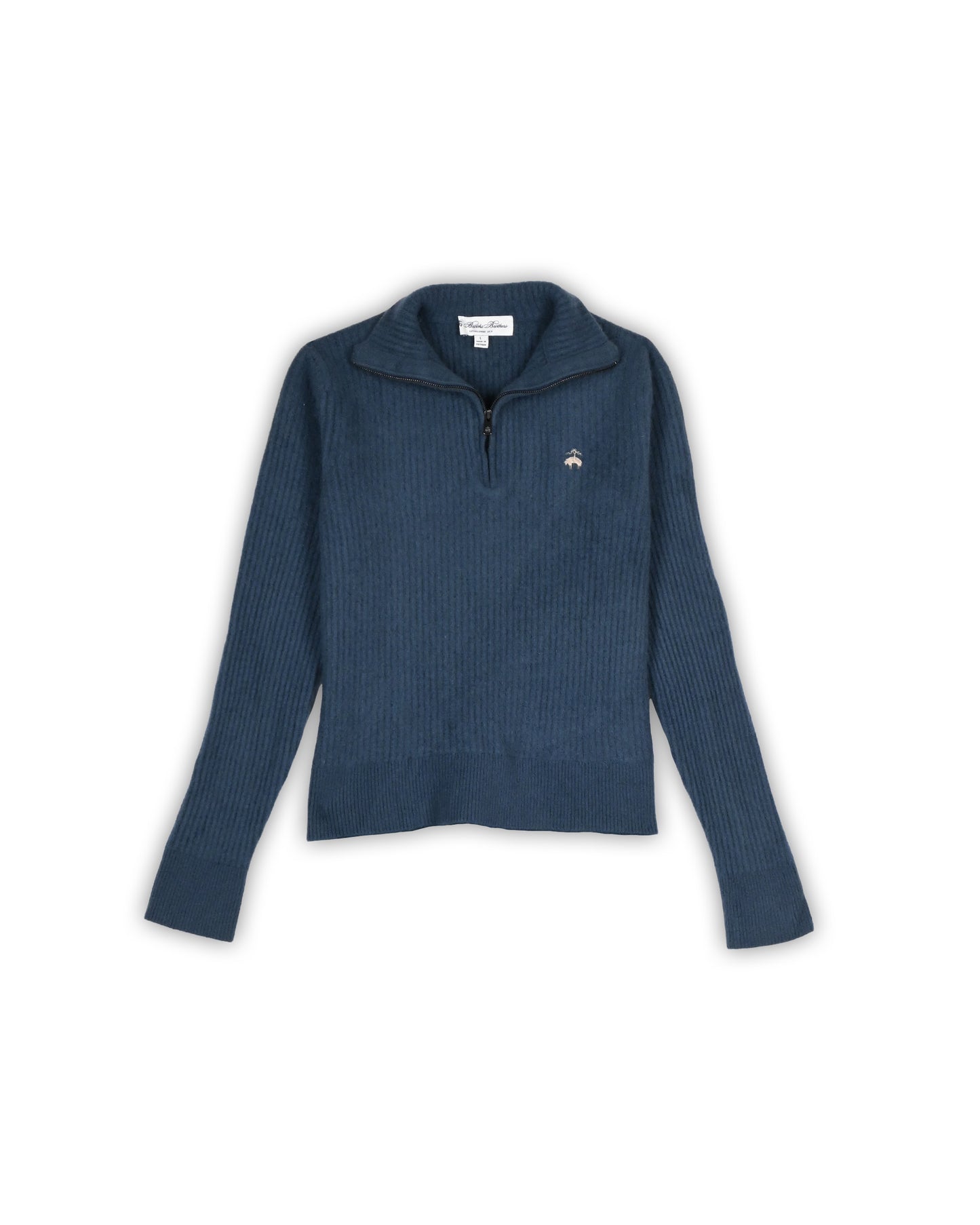 BROOKS BROTHERS WOMEN'S QUARTER-ZIP - L