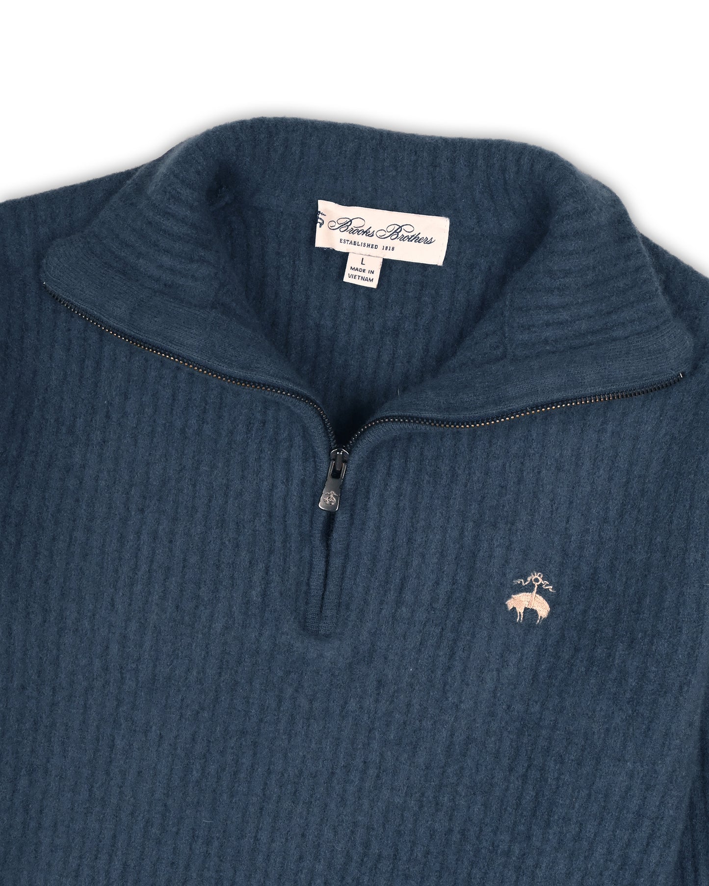 BROOKS BROTHERS WOMEN'S QUARTER-ZIP - L