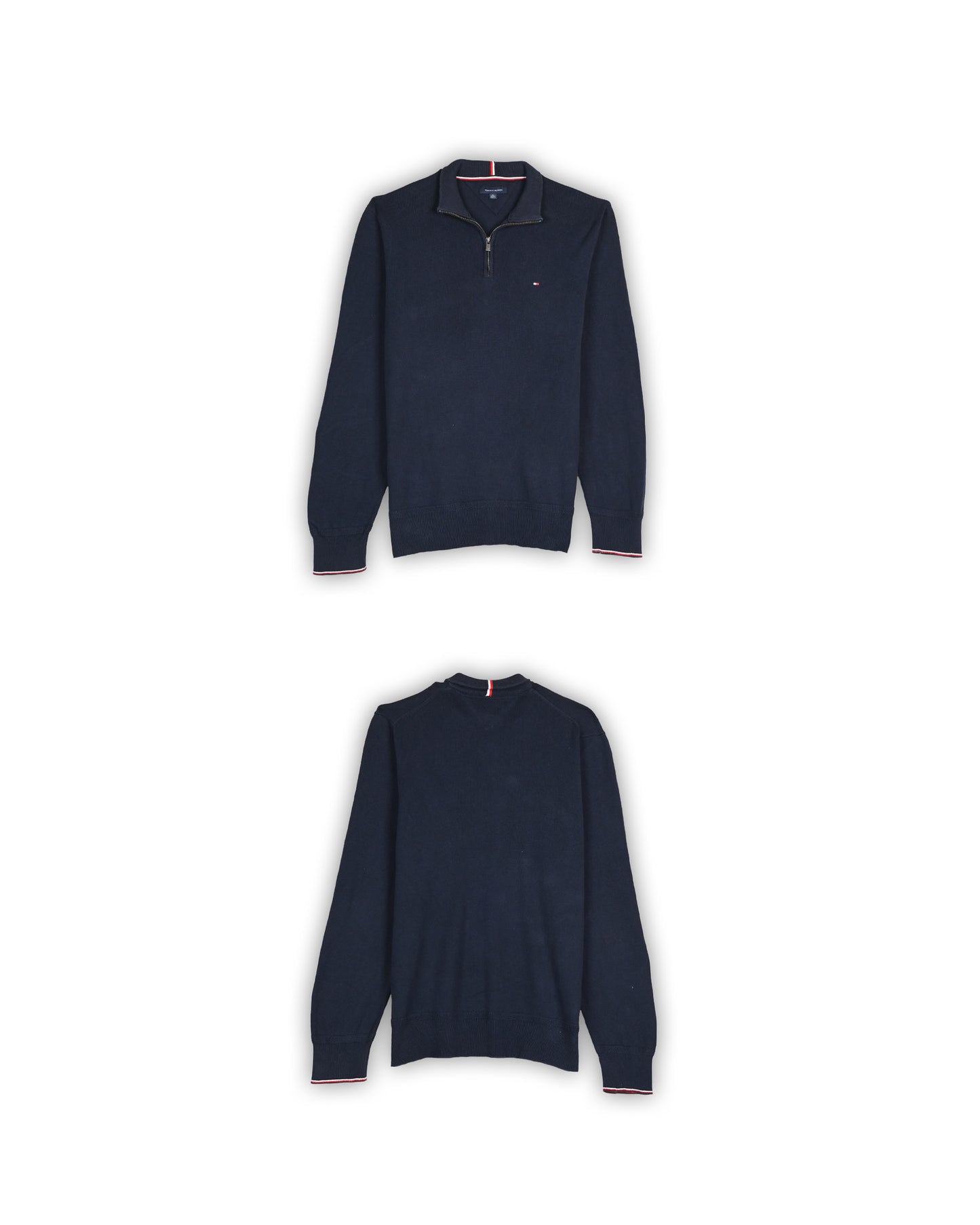 TOMMY HILFIGER QUARTER-ZIP KNIT - XL