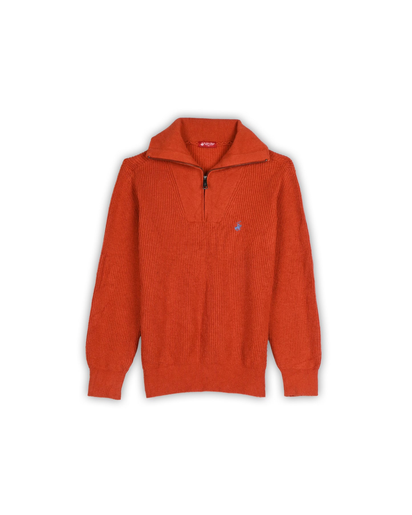 BEVERLY HILLS POLO CLUB QUARTER-ZIP KNIT - S