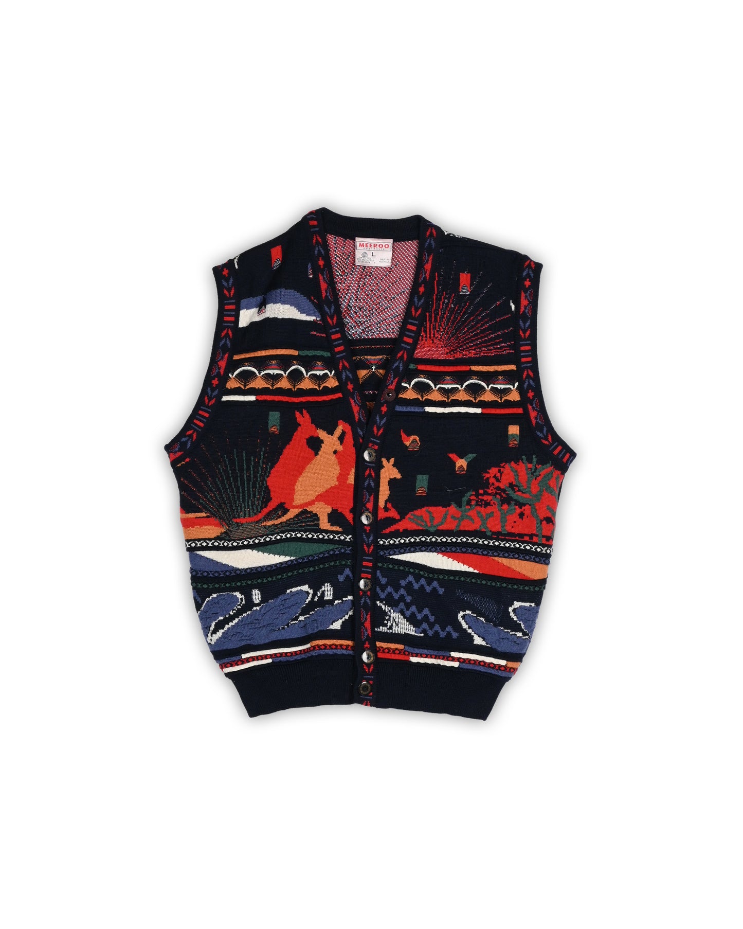 90'S MEEROO AUSTRALIA SWEATER - L