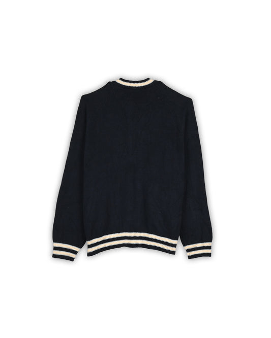 GUESS ZIPPER SWEATER - L