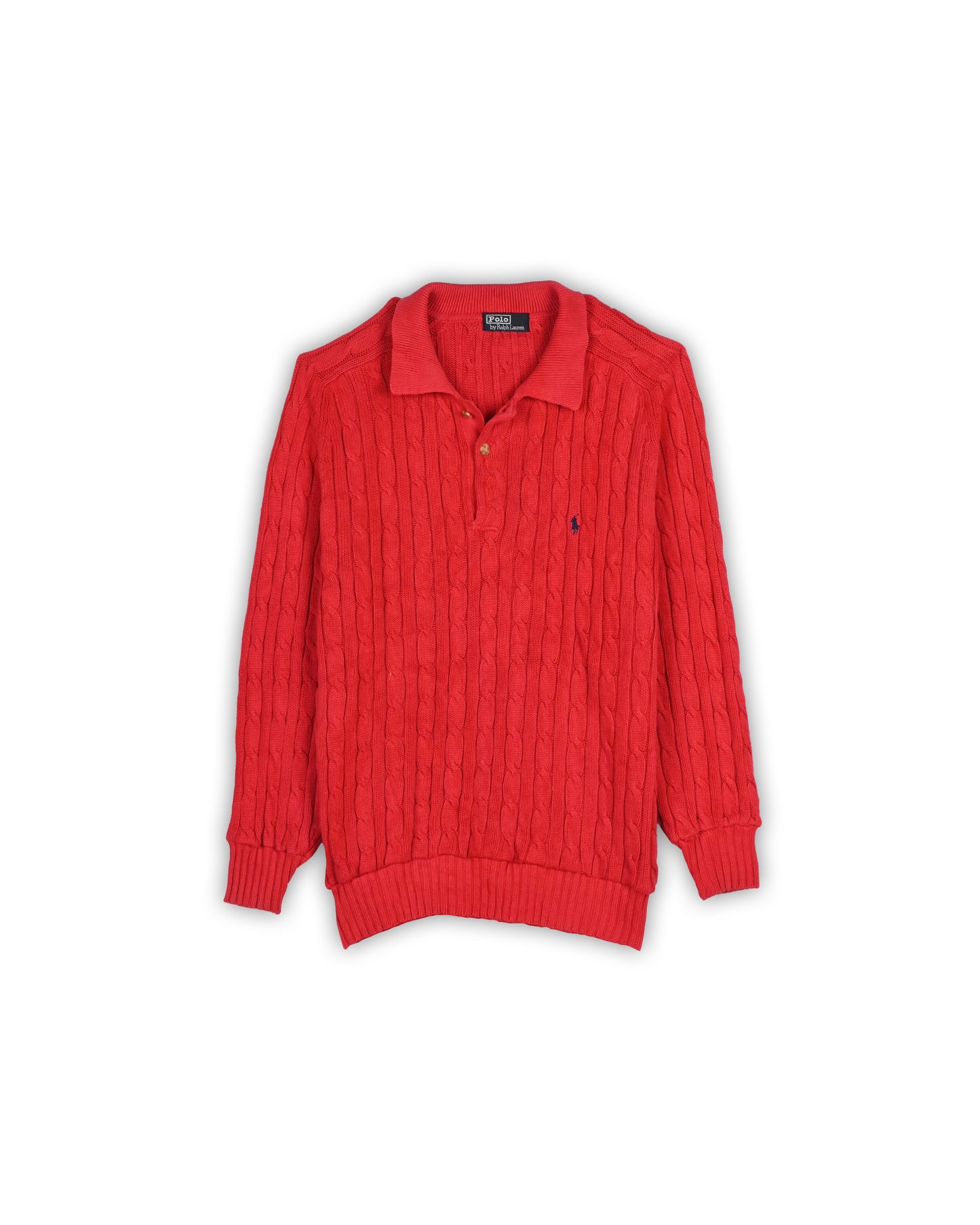 90'S POLO RALPH LAUREN CABLE KNIT - M
