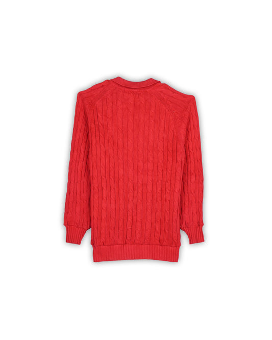 90'S POLO RALPH LAUREN CABLE KNIT - M