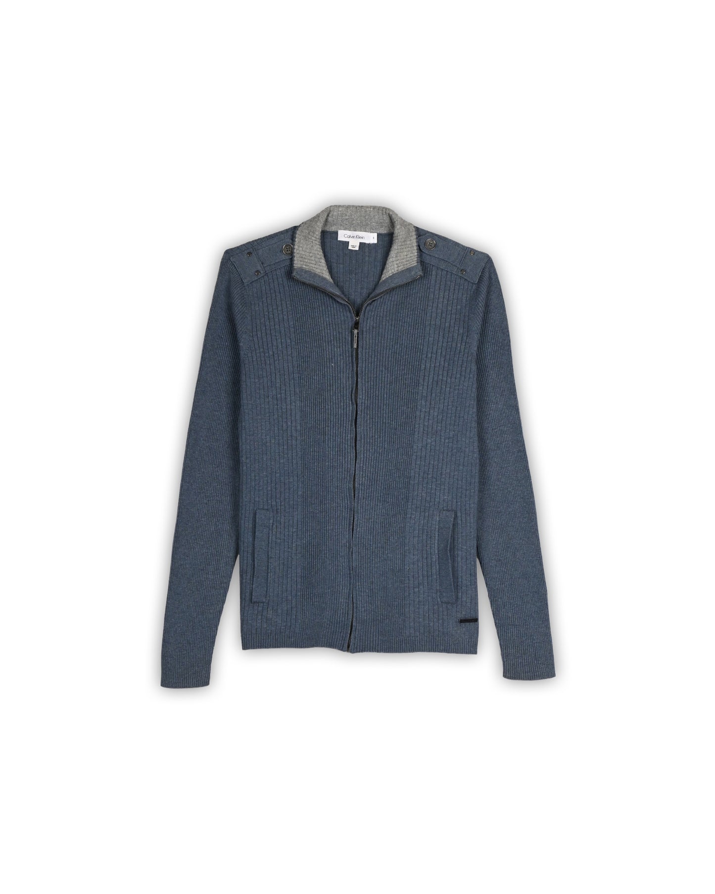 CALVIN KLEIN ZIPPER SWEATER - S