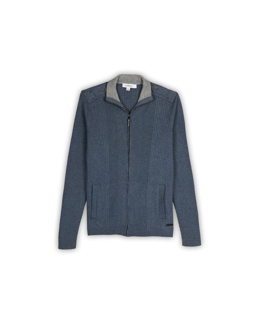 CALVIN KLEIN ZIPPER SWEATER - S