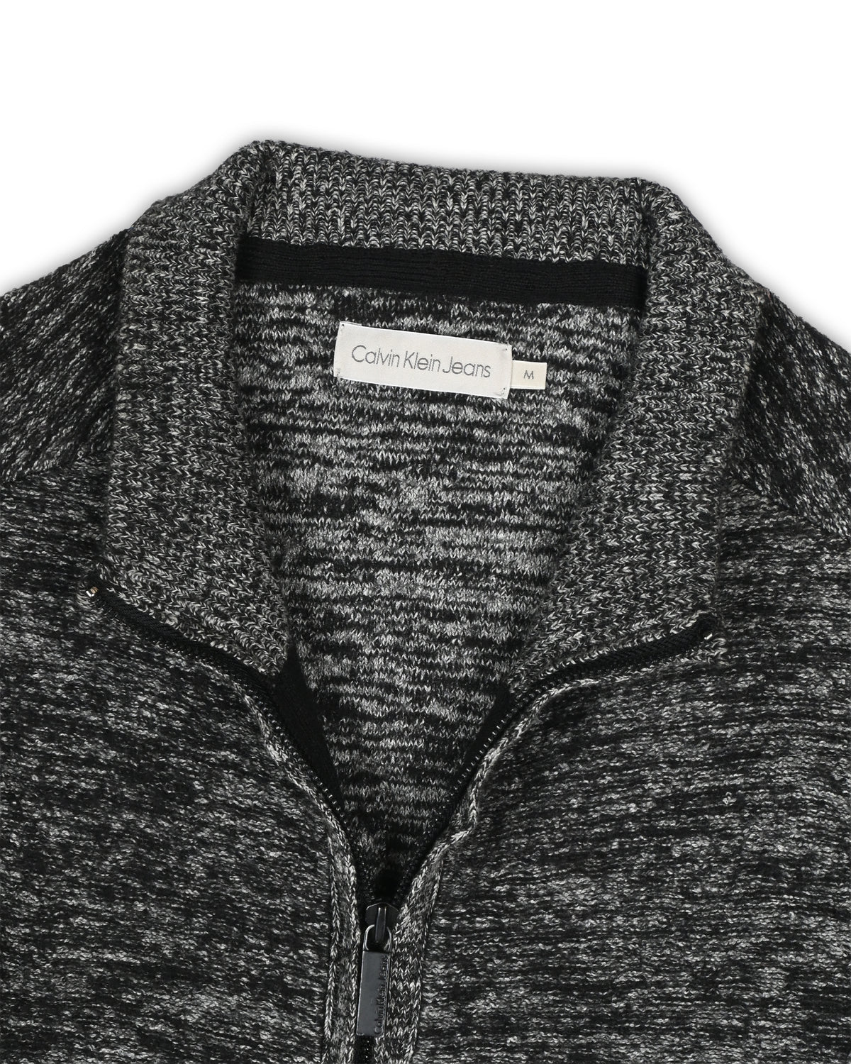 CALVIN KLEIN JEANS ZIPPER SWEATER - M