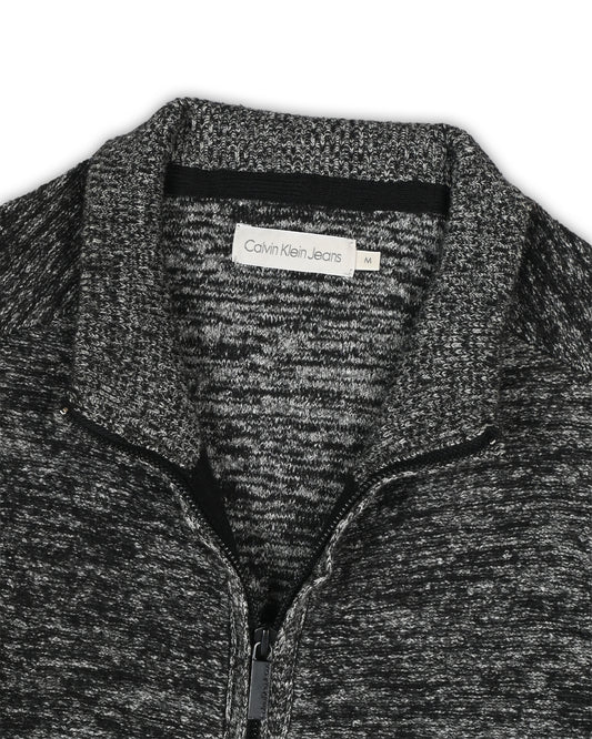 CALVIN KLEIN JEANS ZIPPER SWEATER - M