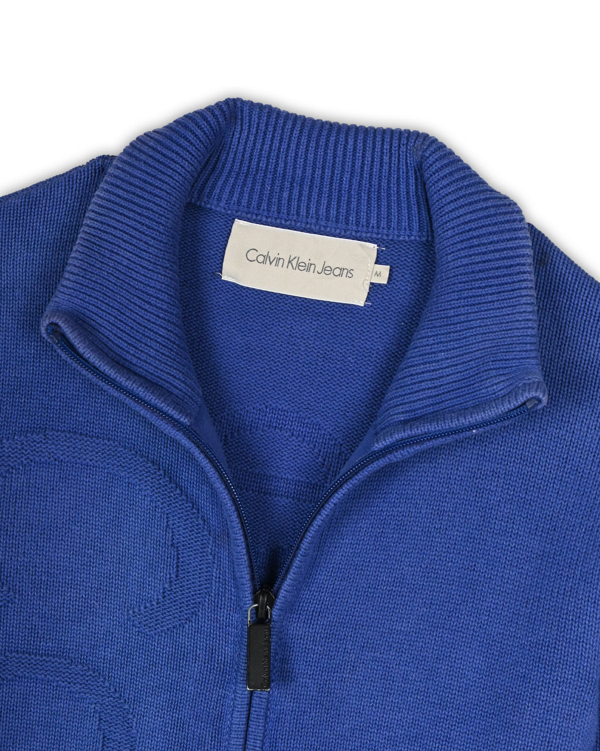 CALVIN KLEIN JEANS QUARTER-ZIP KNIT - M