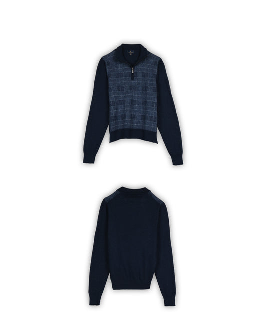 BROOKS BROTHERS QUARTER-ZIP KNIT - M