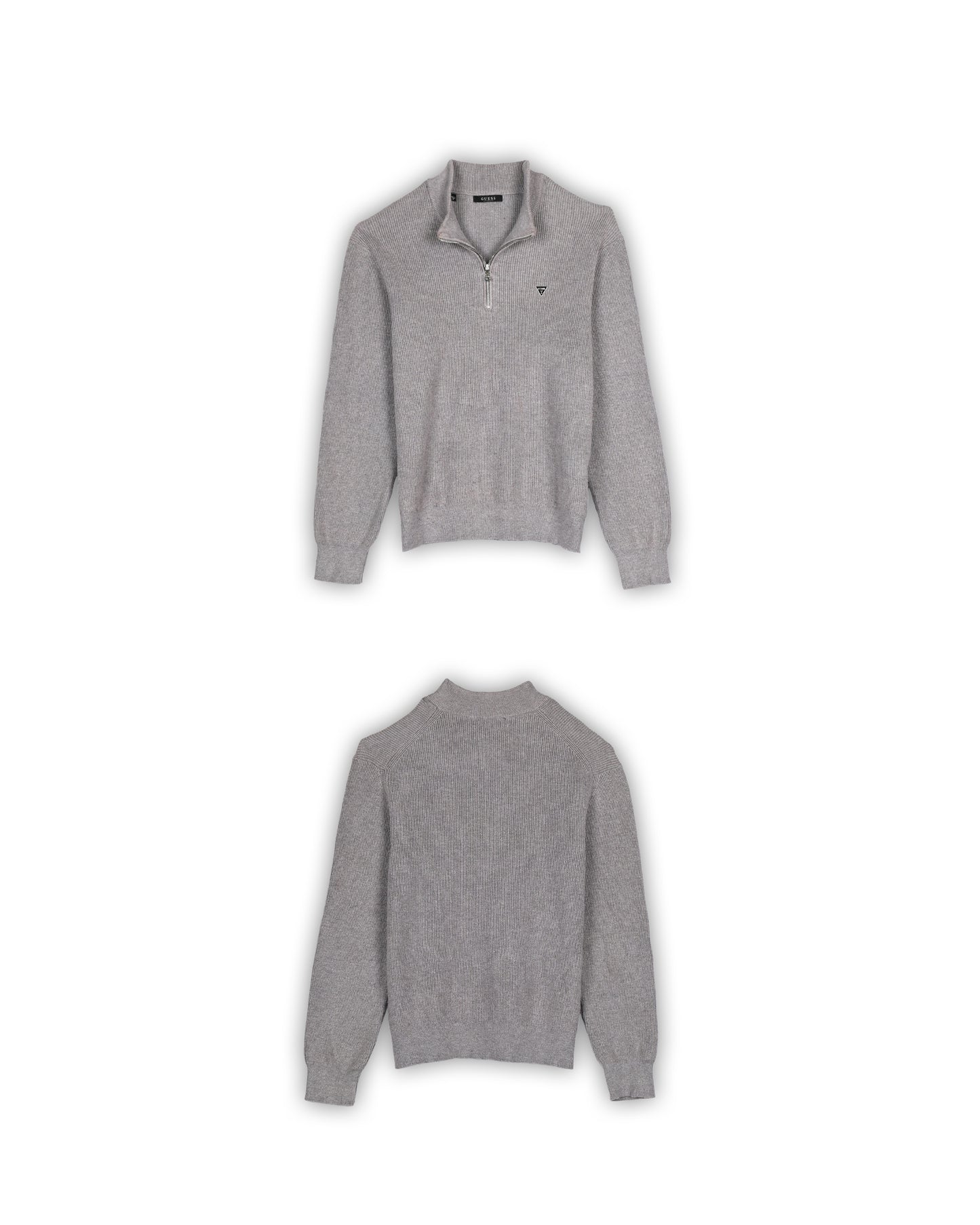 GUESS QUARTER-ZIP KNIT - S