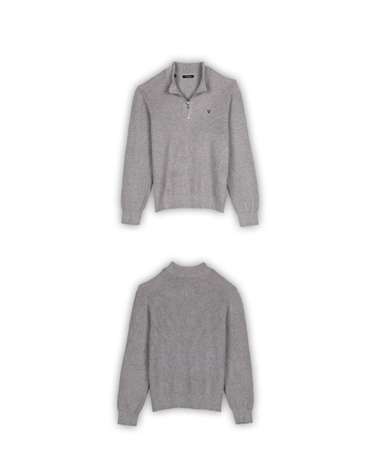 GUESS QUARTER-ZIP KNIT - S