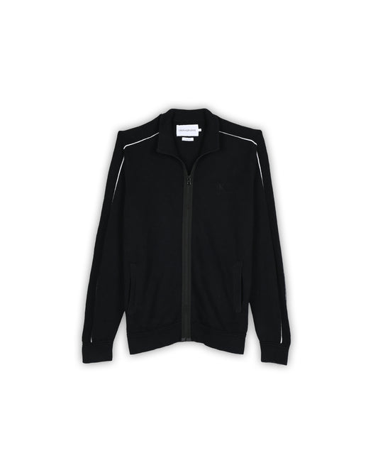 CALVIN KLEIN JEANS ZIPPER SWEATER - L
