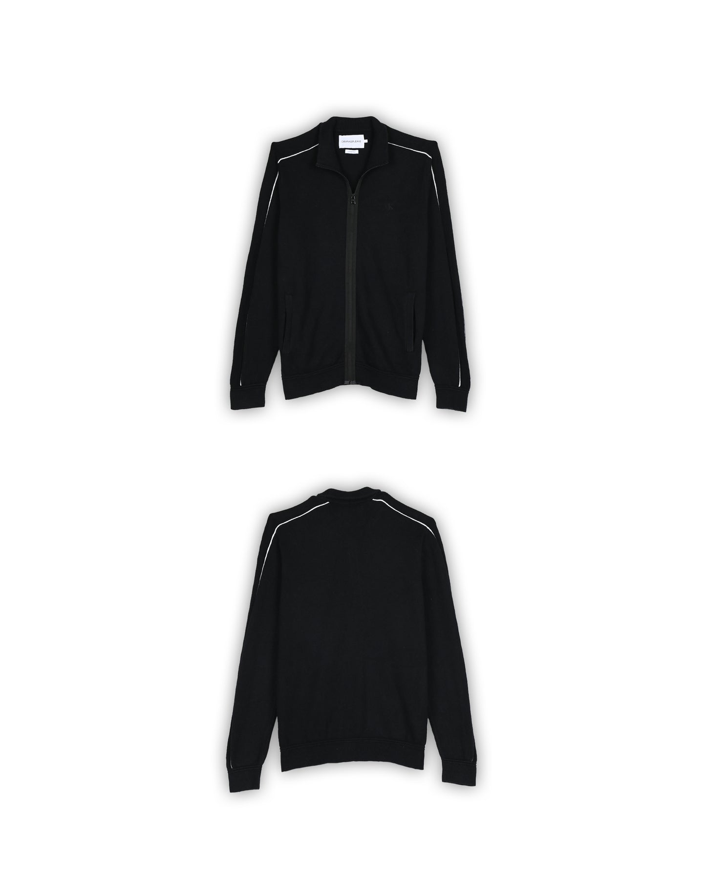 CALVIN KLEIN JEANS ZIPPER SWEATER - L