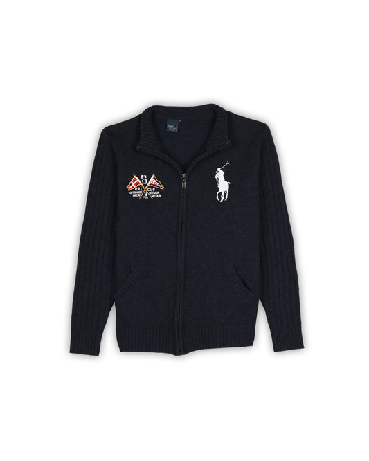 POLO RALPH LAUREN ZIPPER SWEATER - M