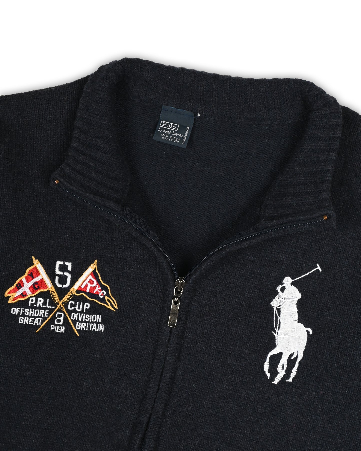 POLO RALPH LAUREN ZIPPER SWEATER - M
