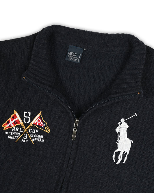 POLO RALPH LAUREN ZIPPER SWEATER - M