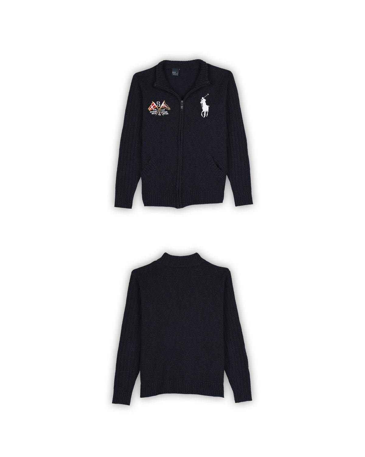 POLO RALPH LAUREN ZIPPER SWEATER - M