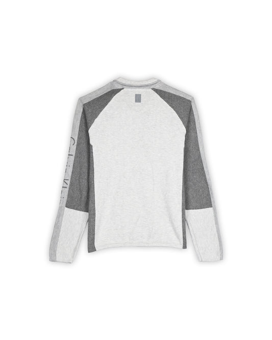 CALVIN KLEIN QUARTER-ZIP KNIT - L
