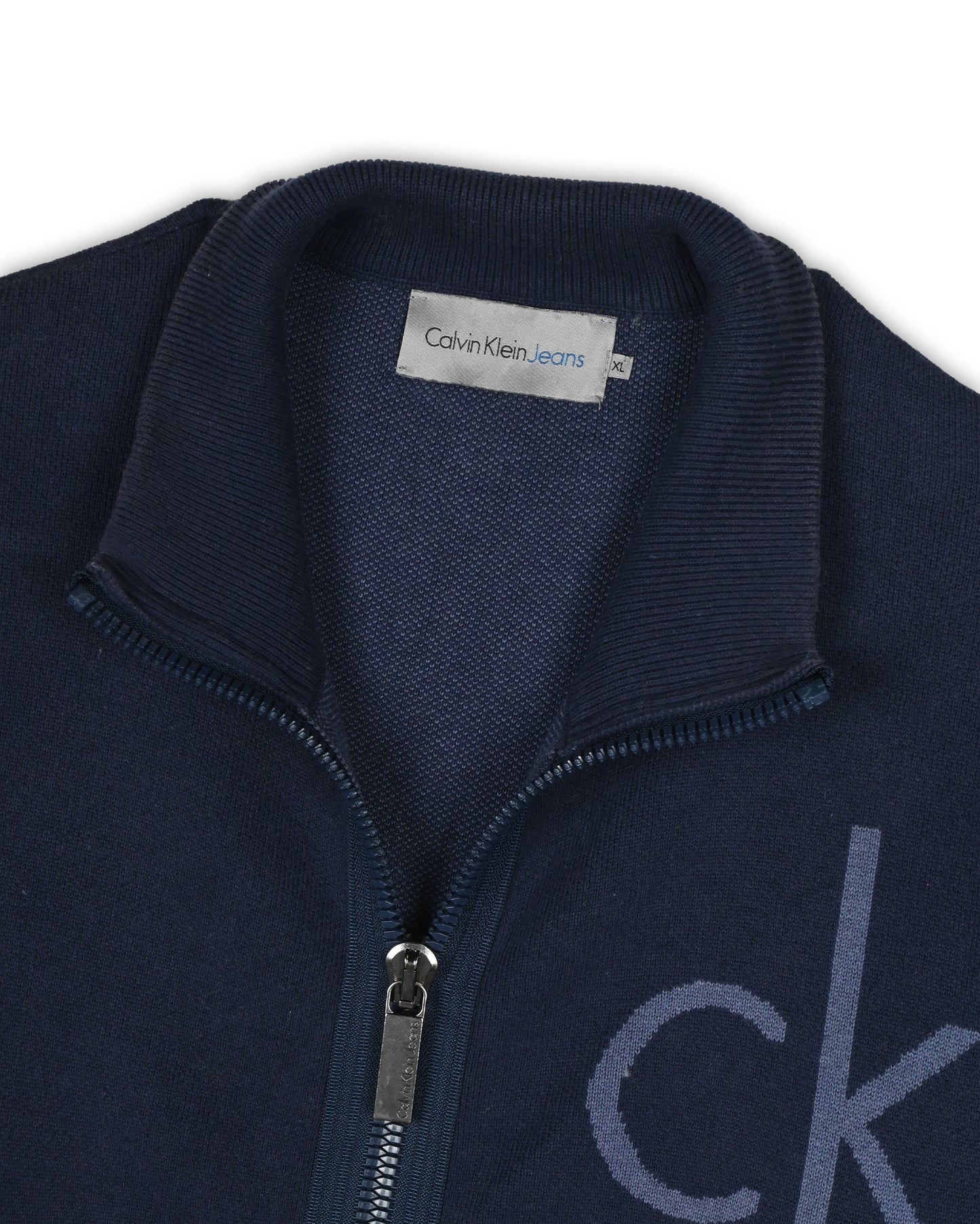 CALVIN KLEIN JEANS ZIPPER SWEATER - XL