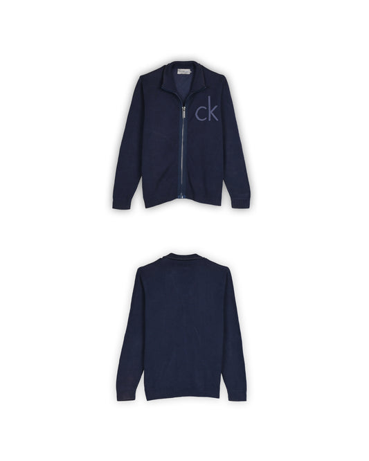 CALVIN KLEIN JEANS ZIPPER SWEATER - XL