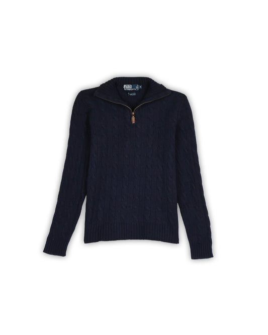 POLO RALPH LAUREN QUARTER-ZIP KNIT - M