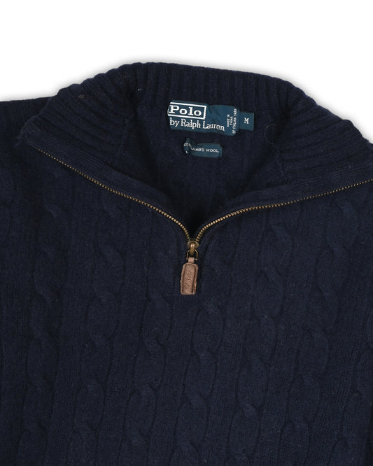 POLO RALPH LAUREN QUARTER-ZIP KNIT - M