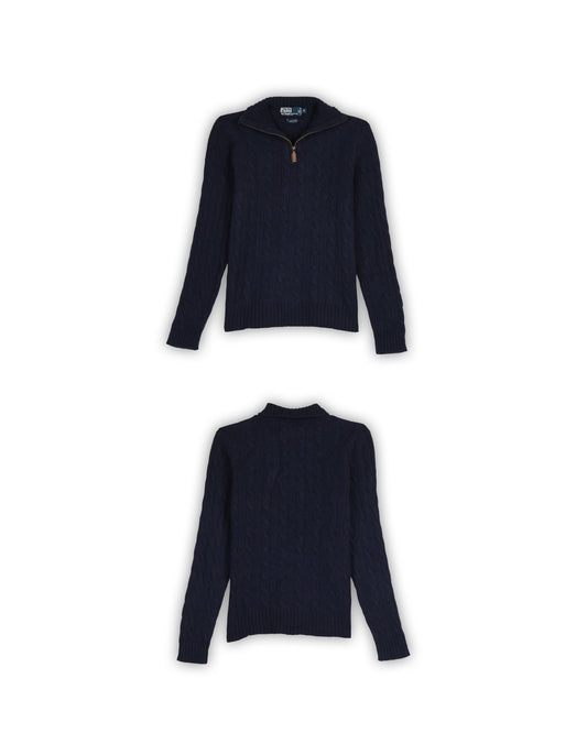 POLO RALPH LAUREN QUARTER-ZIP KNIT - M