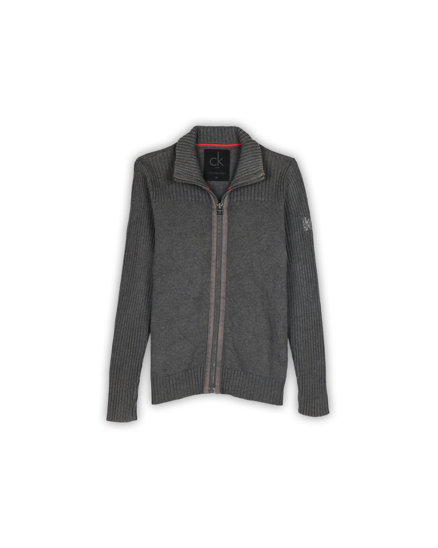 CALVIN KLEIN JEANS ZIPPER SWEATER - M
