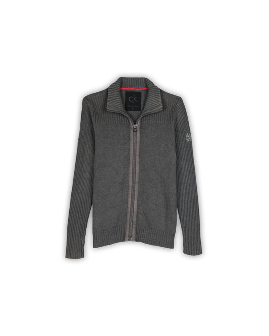 CALVIN KLEIN JEANS ZIPPER SWEATER - M