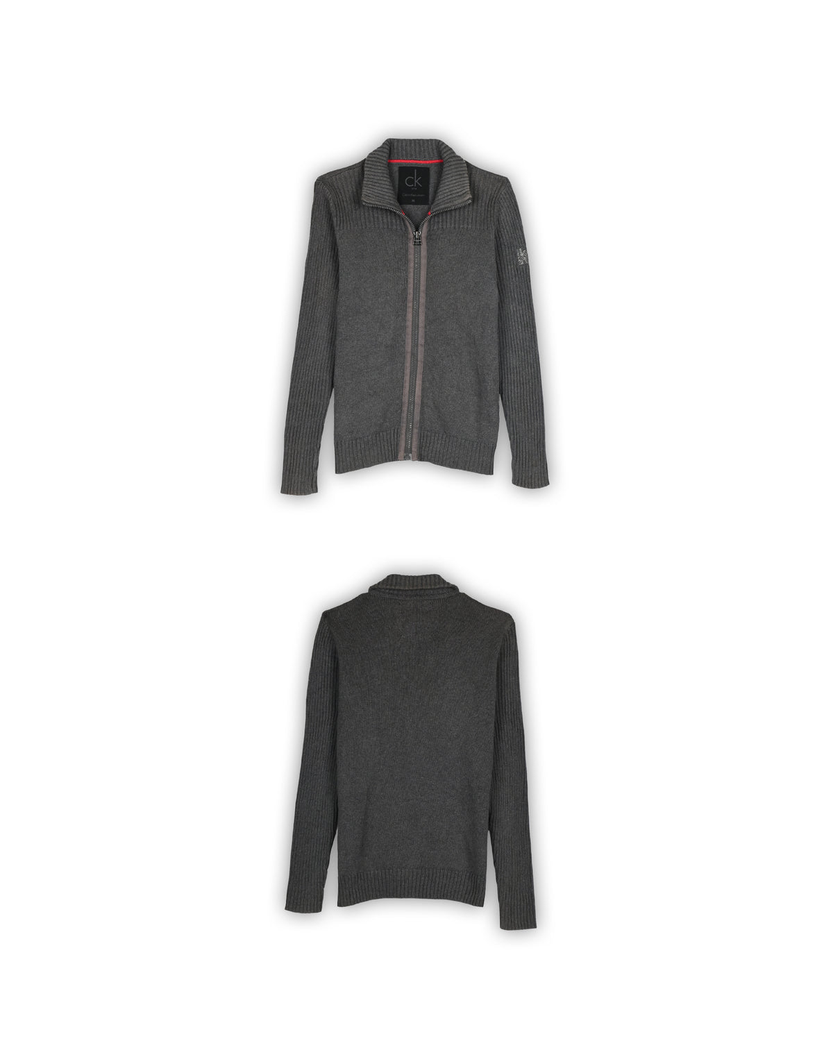 CALVIN KLEIN JEANS ZIPPER SWEATER - M