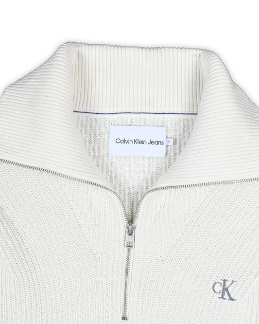 CALVIN KLEIN JEANS QUARTER-ZIP KNIT - M