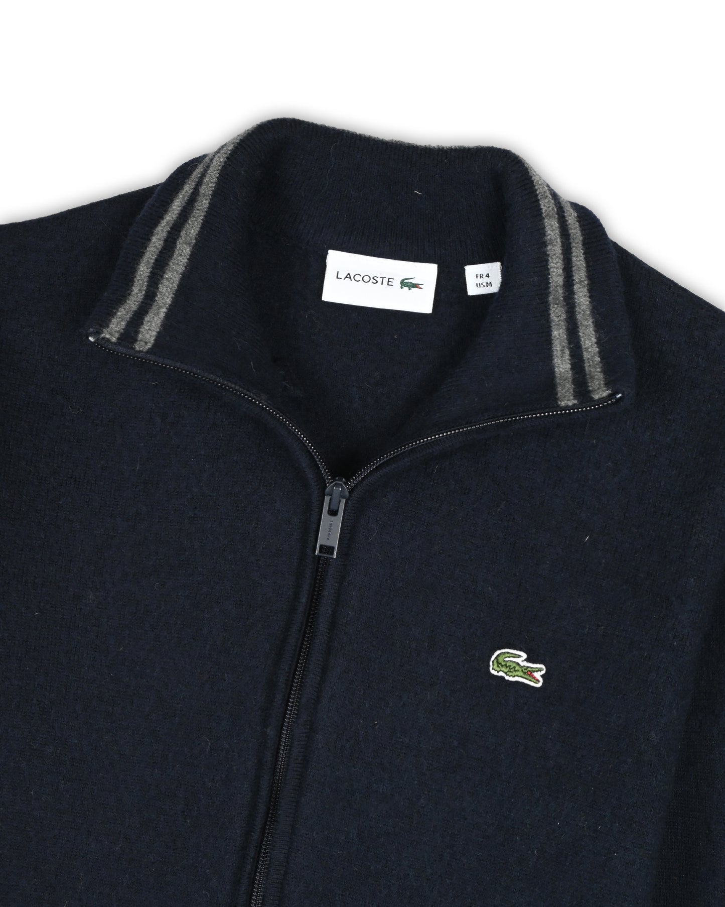 LACOSTE ZIPPER SWEATER - S