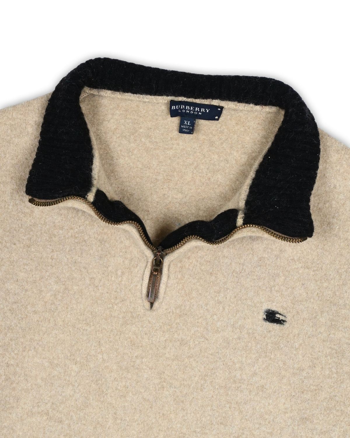 BURBERRY WOMEN'S QUARTER-ZIP KNIT - XL