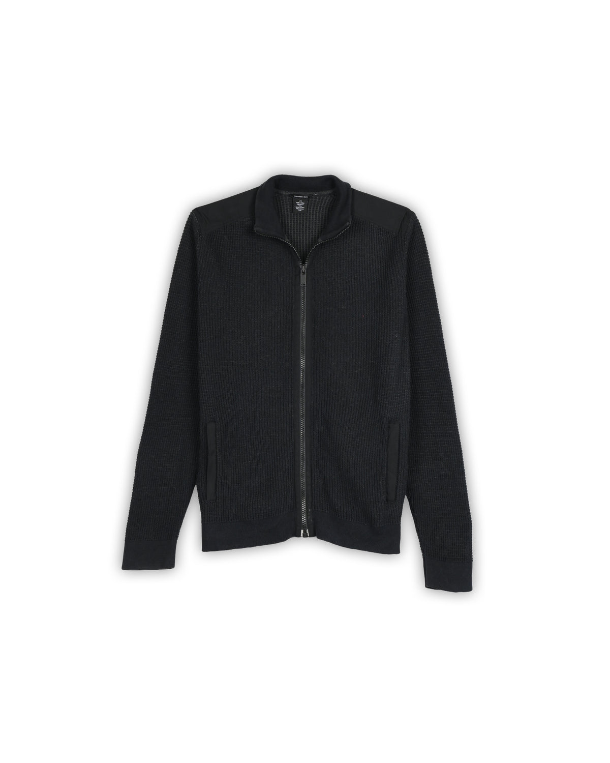 CALVIN KLEIN JEANS ZIPPER SWEATER - L