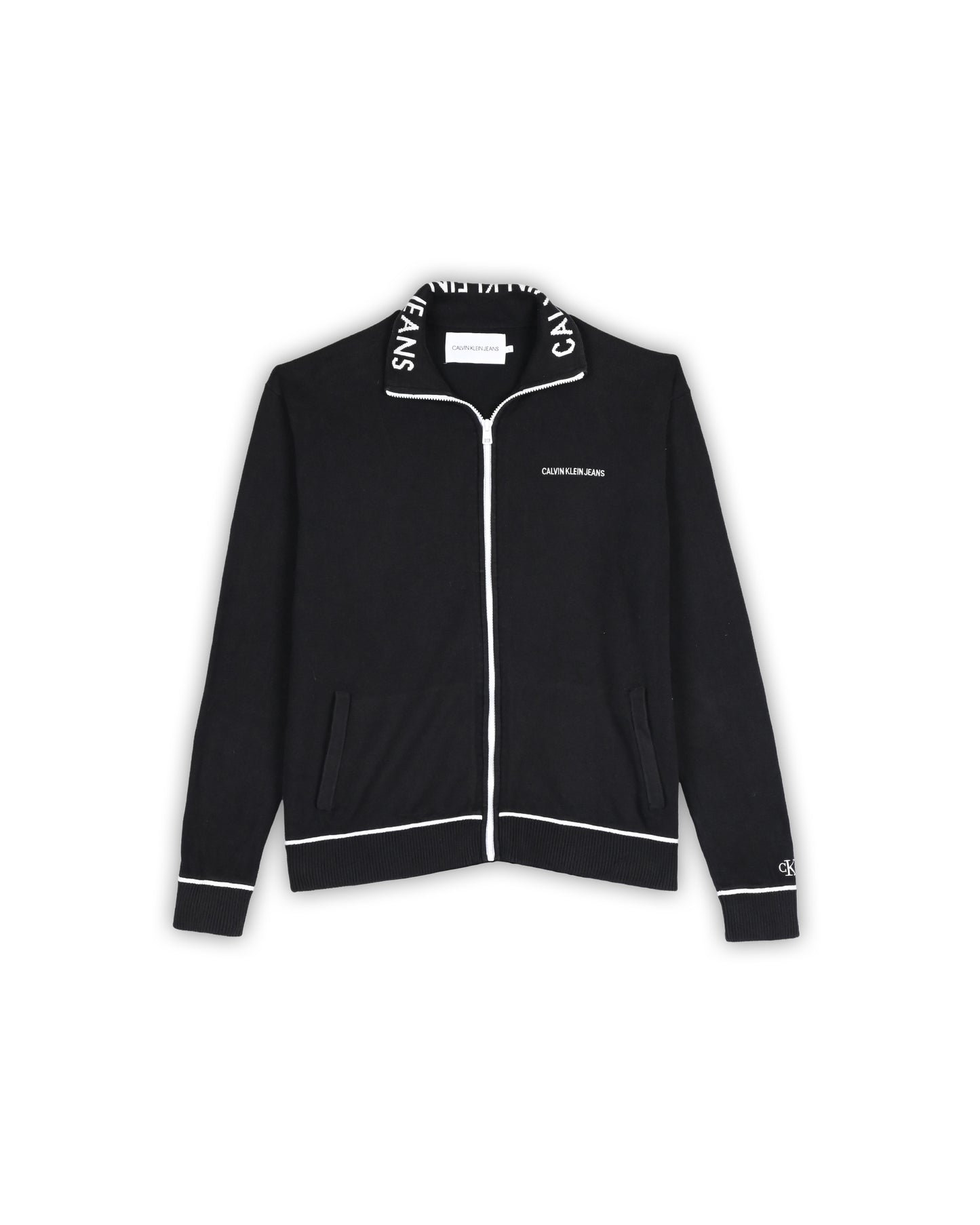 CALVIN KLEIN JEANS ZIPPER SWEATER - M
