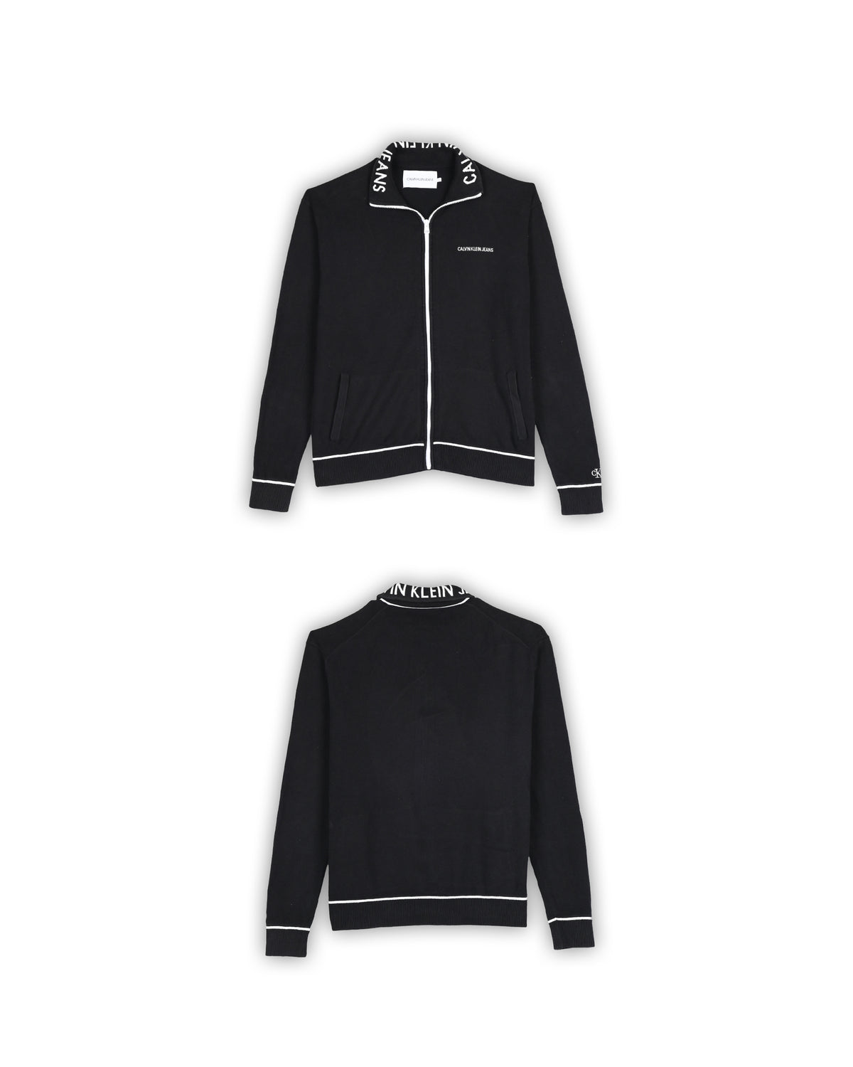 CALVIN KLEIN JEANS ZIPPER SWEATER - M